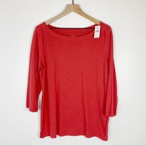 NWT Loft 3/4 sleeve Tee size large